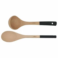 Fabrique de Styles Ustensibles De Cuisine*Set cuillère et louche en bois - Graphite