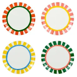 Fabrique de Styles Assiettes*Set de 4 assiettes plates en porcelaine d27cm - Dolce Vita