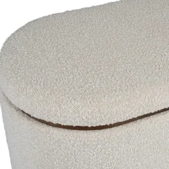 Fabrique de Styles Bancs Et Banquettes*Set de 2 bancs coffre en tissu et pin - Alpinia