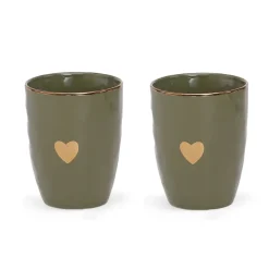 Fabrique de Styles Tasses Et Mugs*Set de 2 tasses en faïence 35cl - Matins Câlins