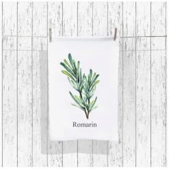 Fabrique de Styles Serviettes De Table*Set de 5 torchons aroma vert et lin en coton