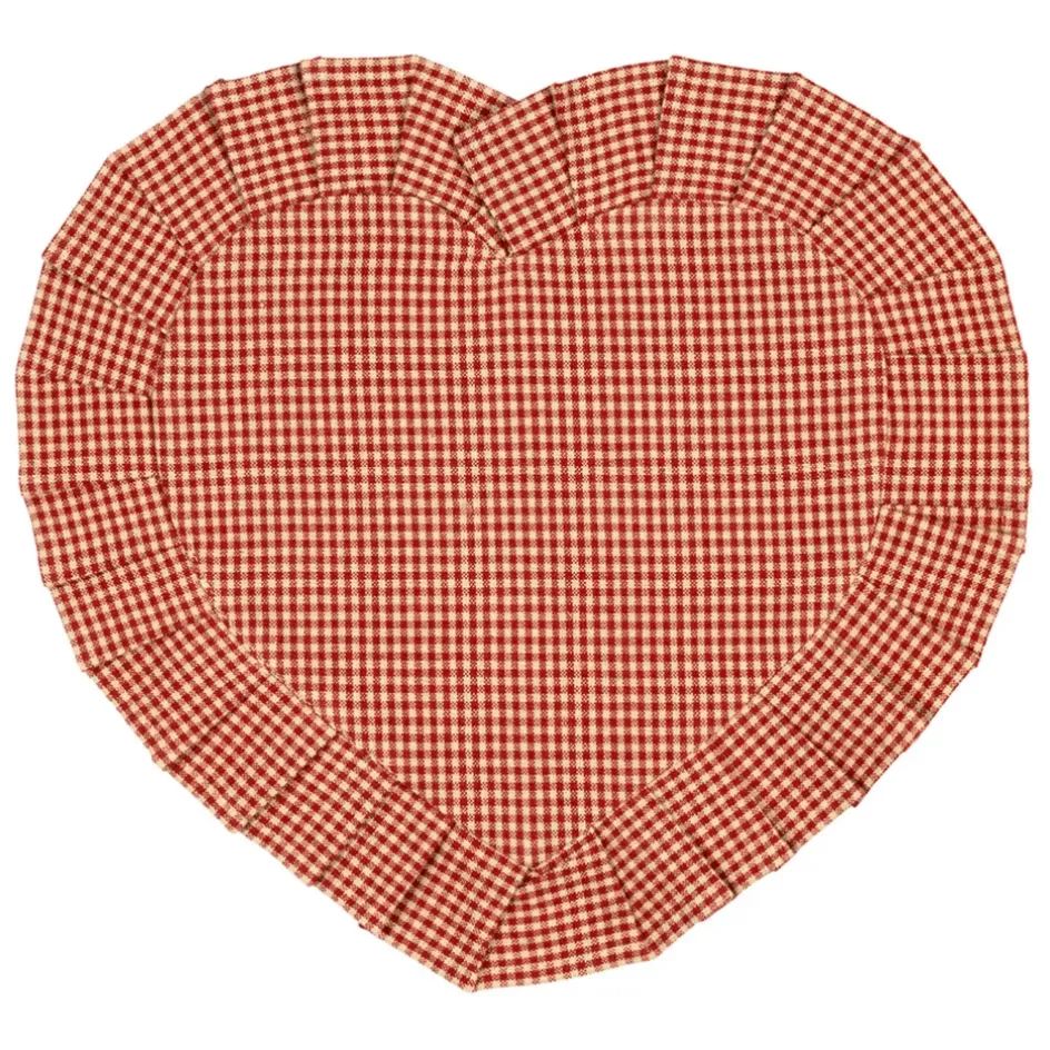 Fabrique de Styles Sets De Table*Set de table cœur en coton 35x30cm - Campagne