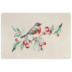 Fabrique de Styles Sets De Table*Set de table en vinyle 45x30cm - Rouge-Gorge