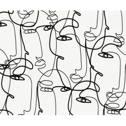 Fabrique de Styles Sets De Table*Set de table vinyle visages 30x40cm