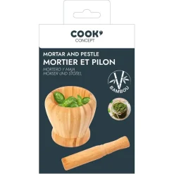 Fabrique de Styles Ustensibles De Cuisine*Set pilon et mortier en bambou
