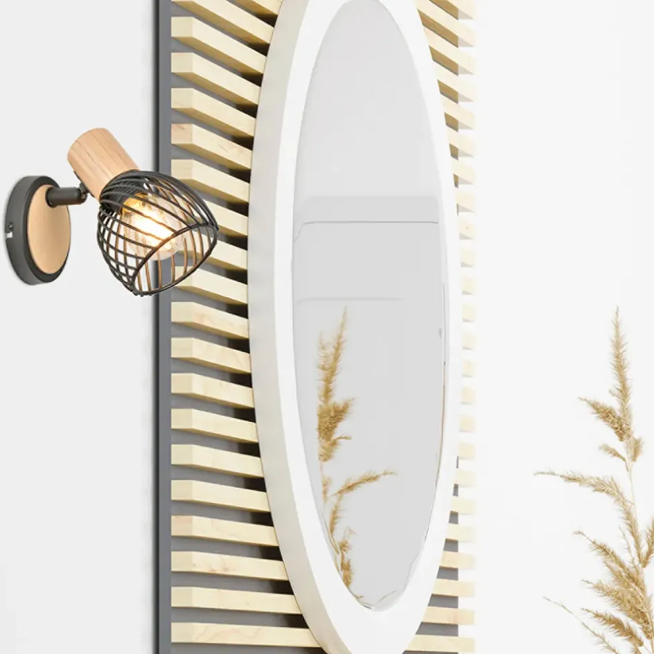 Fabrique de Styles Appliques*Spot 1 lumière en métal h13cm mat noir - kento