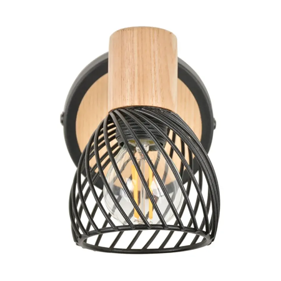 Fabrique de Styles Appliques*Spot 1 lumière en métal h13cm mat noir - kento