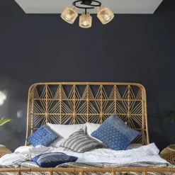 Fabrique de Styles Suspensions*Spot 3 lumières en métal et cordelette d47cm - Cancun