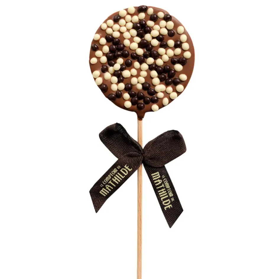 Fabrique de Styles Chocolats Et Confiseries*Sucette chocolat au lait riz souffle 50g