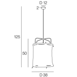 Fabrique de Styles Suspensions*Suspension en bambou d35cm - hikari