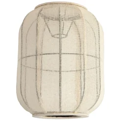 Fabrique de Styles Suspensions*Suspension en coton et fer écru non électrifiée d28xh35cm - Enigma