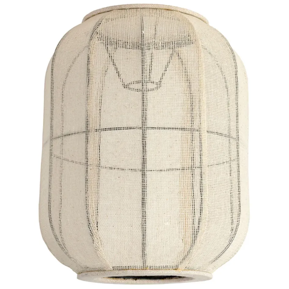 Fabrique de Styles Suspensions*Suspension en coton et fer écru non électrifiée d28xh35cm - Enigma