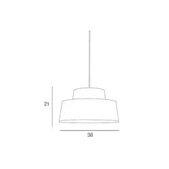 Fabrique de Styles Suspensions*Suspension en coton et raphia d38cm pétrole - Mallorca