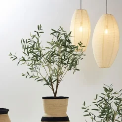 Fabrique de Styles Suspensions*Suspension en jute et fer écru d25cm - Ramille