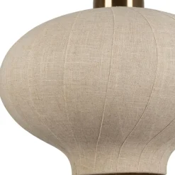 Fabrique de Styles Suspensions*Suspension en lin et doré d45cm - Calypso