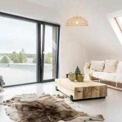 Fabrique de Styles Suspensions*Suspension en métal et rotin d38cm - bendor