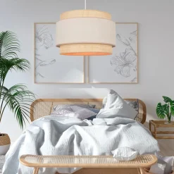 Fabrique de Styles Suspensions*Suspension en raphia et coton d38cm pyla - milo