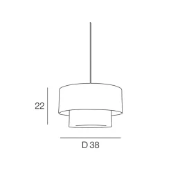 Fabrique de Styles Suspensions*Suspension en raphia et coton d38cm pyla - milo