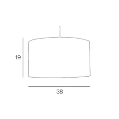 Fabrique de Styles Suspensions*Suspension en raphia d38cml - Cylindre