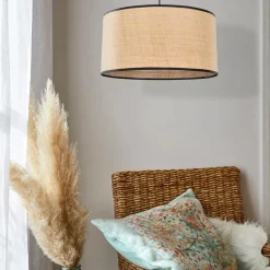 Fabrique de Styles Suspensions*Suspension en raphia d38cml - Cylindre