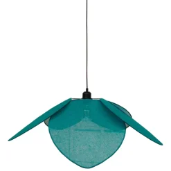 Fabrique de Styles Suspensions*Suspension en tissu et fer d70cm émeraude - Japandi