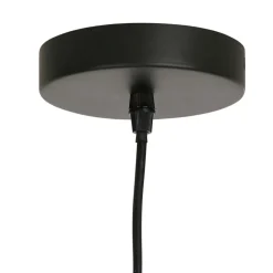 Fabrique de Styles Suspensions*Suspension en tissu et frêne d110x39cm écru - Bouclette