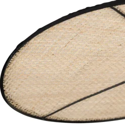 Fabrique de Styles Suspensions*Suspension non électrique en rotin naturel et noir d54cm - Yucata