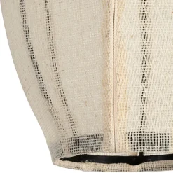 Fabrique de Styles Suspensions*Suspensionen coton et fer écru non électrifiée d25xh39cm - Enigma