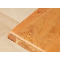 Fabrique de Styles Table De Salle À Manger*Table à manger en acacia massif et pieds en fer noir 200x100cm - Factory