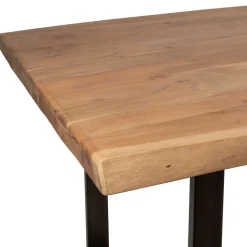 Fabrique de Styles Table De Salle À Manger*Table à manger en acacia massif et pieds en fer noir 200x100cm - Factory