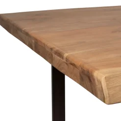 Fabrique de Styles Table De Salle À Manger*Table à manger en acacia massif et pieds en fer noir 200x100cm - Factory