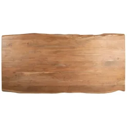 Fabrique de Styles Table De Salle À Manger*Table à manger en acacia massif et pieds en fer noir 240x110cm - Factory