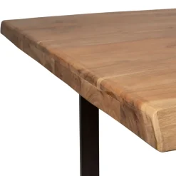 Fabrique de Styles Table De Salle À Manger*Table à manger en acacia massif et pieds en fer noir 240x110cm - Factory