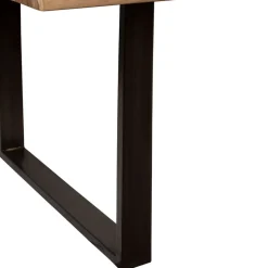 Fabrique de Styles Table De Salle À Manger*Table à manger en acacia massif et pieds en fer noir 240x110cm - Factory
