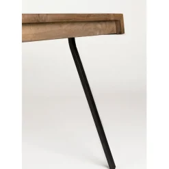 Fabrique de Styles Table De Salle À Manger*Table à manger en teck massif et pieds métal 200x90cm - Suri