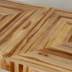 Fabrique de Styles Table De Salle À Manger*Table à manger en teck recyclé et métal 150x75cm - Wally