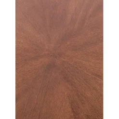 Fabrique de Styles Table De Salle À Manger*Table à manger ronde en noyer plaqué et métal doré d91cm - Denise