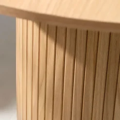 Fabrique de Styles Table De Salle À Manger*Table à manger ronde en placage chêne d120cm - nola