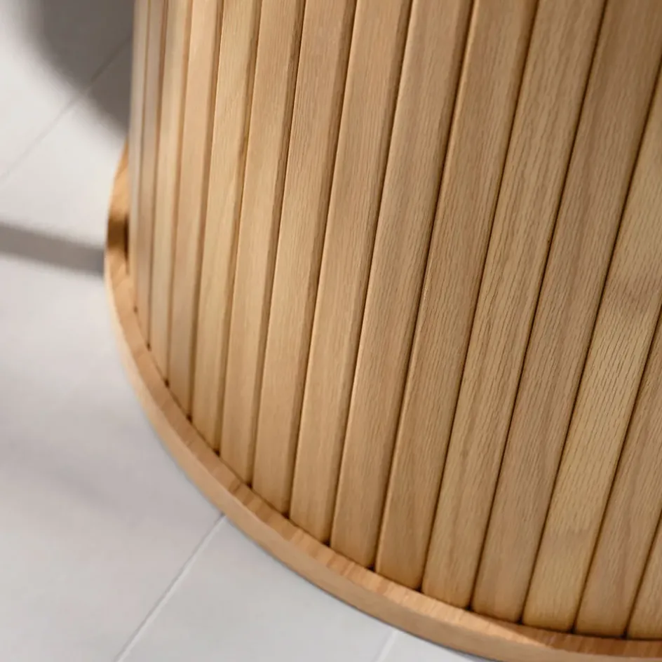 Fabrique de Styles Table De Salle À Manger*Table à manger ronde en placage chêne d120cm - nola