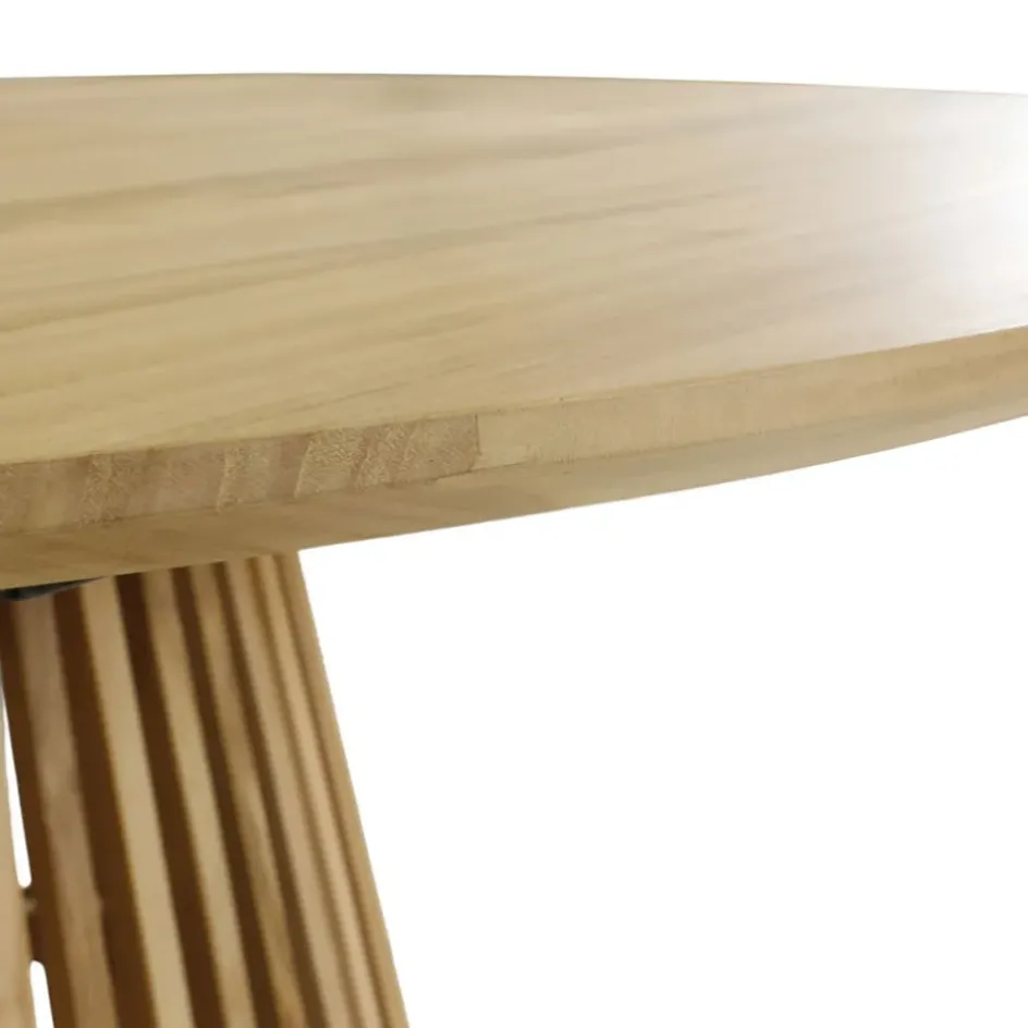 Fabrique de Styles Table De Salle À Manger*Table à manger ronde en teck d120cm - Kamala