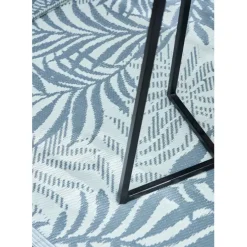 Enfant Fabrique de Styles Tables De Jardin|Jardin*Table bar extérieur rond en fer et verre beige et noir d61cm - Baleares