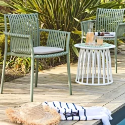 Enfant Fabrique de Styles Tables Basses, Guéridons|Jardin*Table basse de jardin ronde d50cm - Lumi