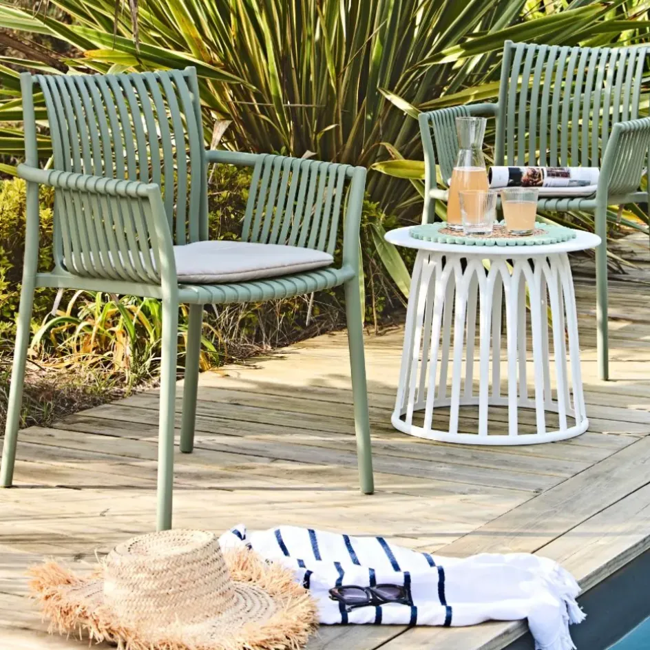 Enfant Fabrique de Styles Tables Basses, Guéridons|Jardin*Table basse de jardin ronde d50cm - Lumi