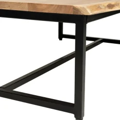 Fabrique de Styles Table Basses*Table basse en acacia et pieds en fer noir - Brooklyn
