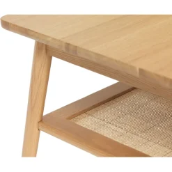 Fabrique de Styles Table Basses*Table basse en placage chêne et cannage l120cm - barrali