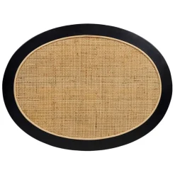 Fabrique de Styles Table Basses*Table basse en rotin et sapin naturel et noir - Balamea