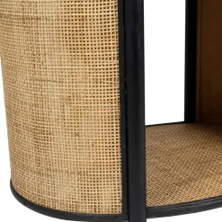 Fabrique de Styles Table Basses*Table basse en rotin et sapin naturel et noir - Balamea