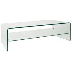 Fabrique de Styles Table Basses*Table basse en verre trempé 110x55cm - Adela