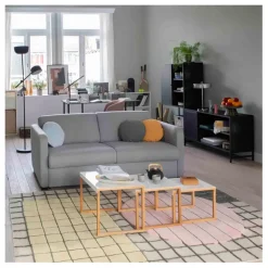 Fabrique de Styles Table Basses*Table basse gigogne (lot de 3) en acier laqué - Kilo