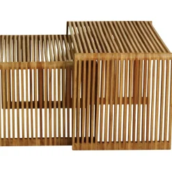 Fabrique de Styles Table Basses*Table basse gigogne (lot de 2) en teck - Soan